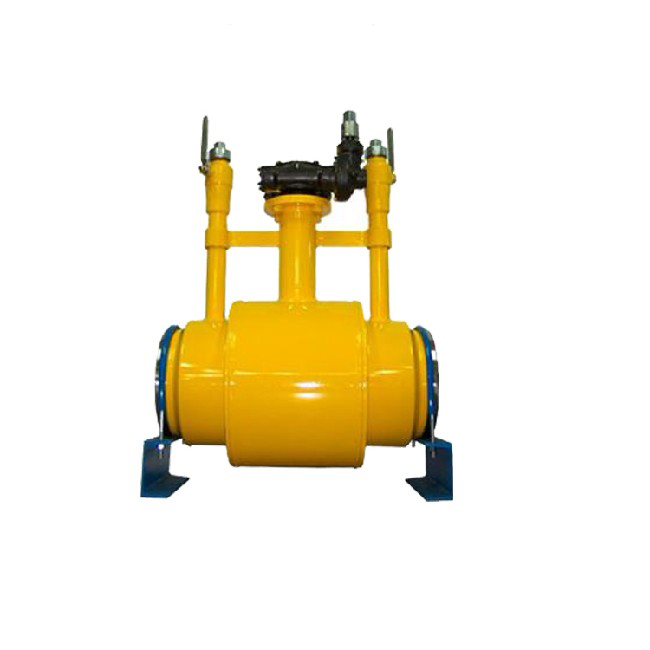 Extended stem fully welded ball valve